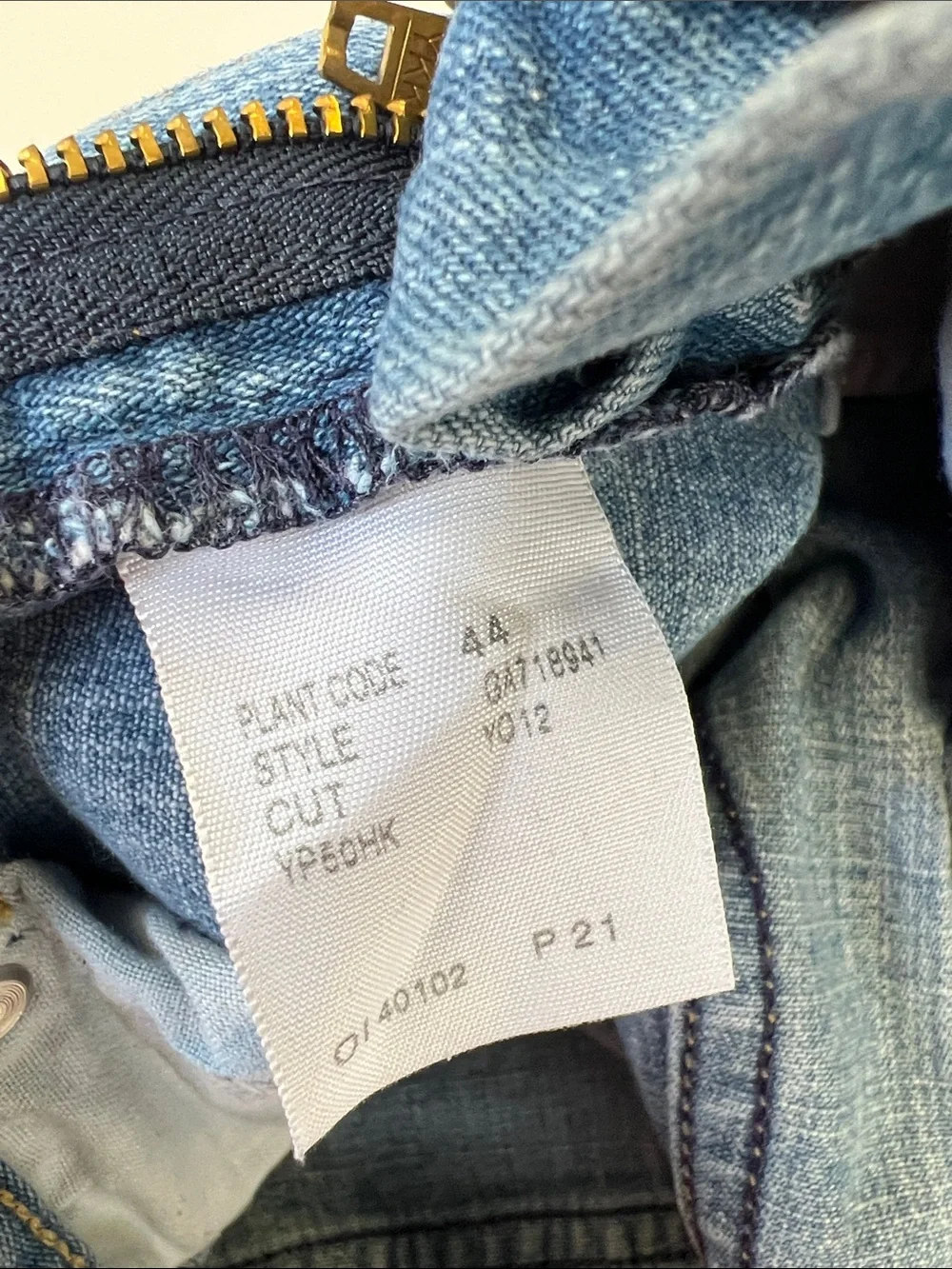 Ralph Lauren cropped Light Wash Jeans - girls sz 6X adorable !!